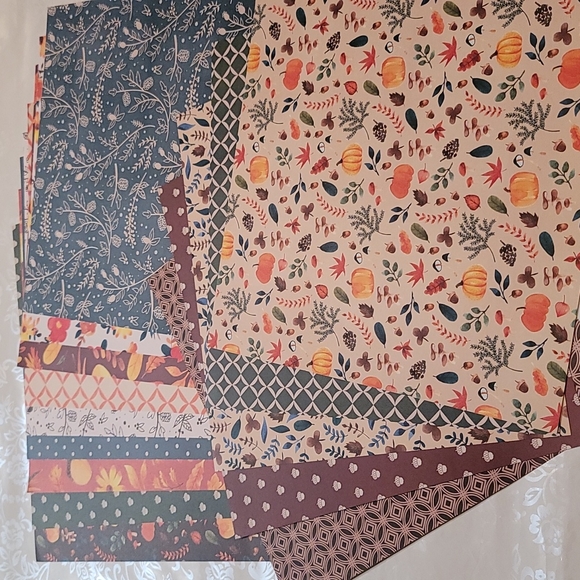 Recollections Fall Tapestry cardstock scrapbook paper - Picture 7 of 8